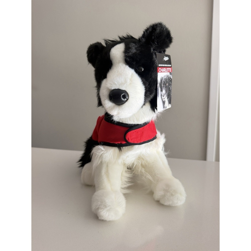 Douglas Winter Park Resort Charlotte Border Collie NWT Plush Stuffed Animal